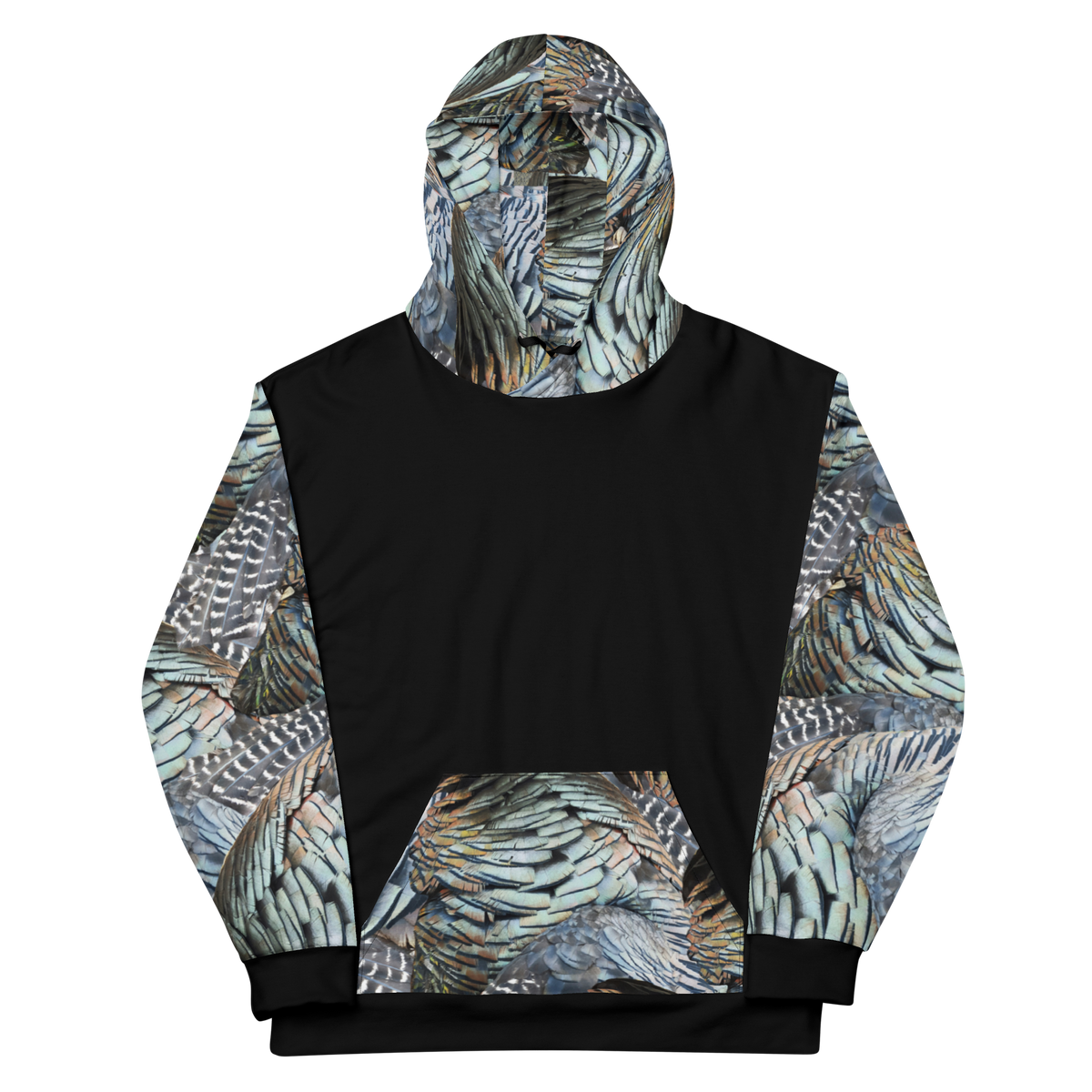 Fire Colors and Turquoise A feather for each Full Zip Hoodie for Women main image 0