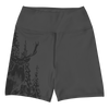Womens shorts in grey graphite with an elk on them, womens