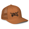 WILD antler logo on a copper mesh back hat for men or women