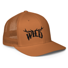  WILD antler logo on a copper mesh back hat for men or women