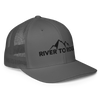 River to Ridge Mountain Logo Charcoal Flex Fit Hat