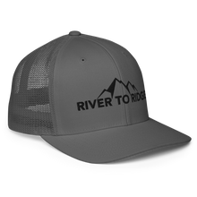  River to Ridge Mountain Logo Charcoal Flex Fit Hat