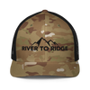 River to Ridge Brand Mountain Logo Camo Flex Fit Hat