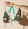 String Bikini, Padded, Camo & Turquoise, FREE Shipping