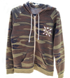 Camo zip up hoodie from Rockstarlette Outdoors with arrow logo