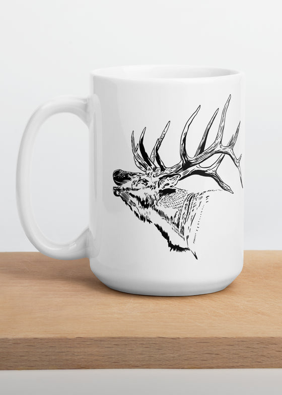 Elk Logo Coffee Mugs from River to Ridge Brand
