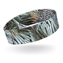  Turkey Feather pattern headband, hair accessory from River to Ridge Brand, part of the Rockstarlette Outdoors collection