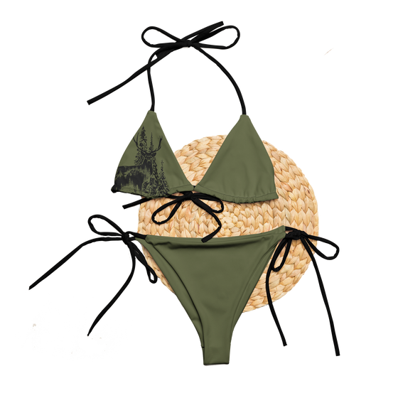 String Bikini, Lightly Padded, Woodland Green, FREE Shipping