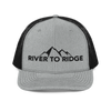 River to Ridge Brand Snapback hat in grey and black