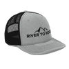 River to Ridge Brand Snapback hat in grey and black
