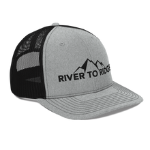  River to Ridge Brand Snapback hat in grey and black