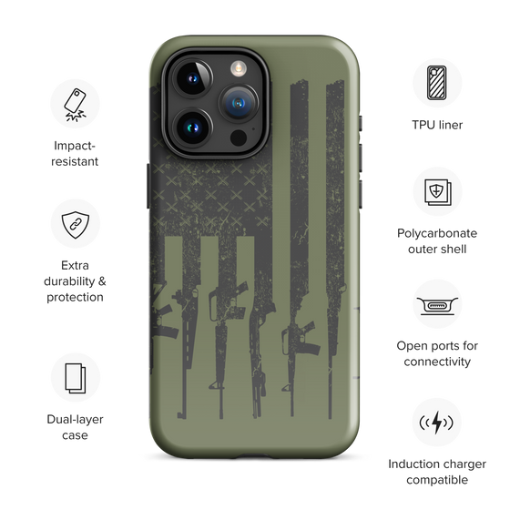 iphone tactical phone case in od green olive from river to ridge brand