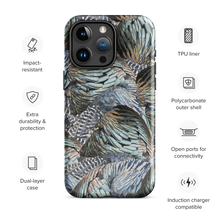  impact resistant phone case for iphone from river to ridge brand featuring a turkey feather pattern for outdoorsmen