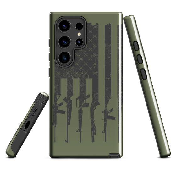 Tactical Logo phone case for Samsung in OD green olive from River to Ridge Brand