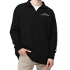 Half Zip Stitched Logo Men's Fleece Pullover