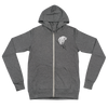 grey lightweight womens zip up hoodie with a mountain goat on it 