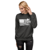 Sportsman's Flag Women's Pullover, Green or Charcoal