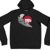 Unisex Hoodie from River to Ridge Clothing Brand featuring a Mountain Goat Logo with 2 goats on a ledge / cliff with a red sun behind them.
