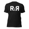 R2R Mens Logo T in Black Heather for River to Ridge Clothing Brand