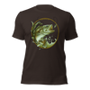 Mens Bass Fishing Logo T in brown from River to Ridge Brand.