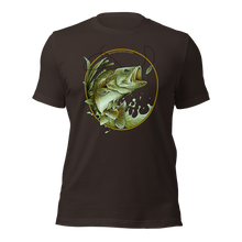  Mens Bass Fishing Logo T in brown from River to Ridge Brand.