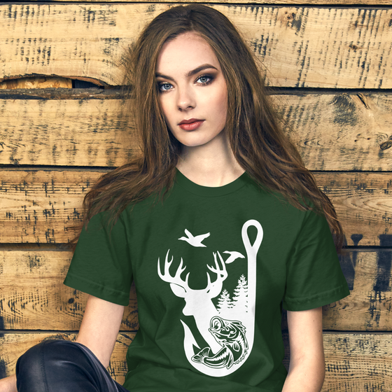 Hooked on the Outdoors Women's T Shirt