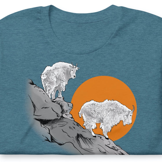 Mountain Goat Women's T-Shirt, Heather Teal