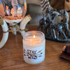 Stay Wild Archery Logo Scented Candle Jar, Multiple scents