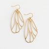 Butterfly Wing Earrings, 14K Gold Earwires