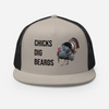 Chicks Dig Beards, Turkey Hunting Trucker Hat, Unisex