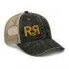 Sunwashed Vintage Black Unisex River to Ridge Low Profile Hat