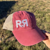 Women's Sunwashed Crimson Stitched Low Profile Hat