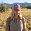 Women's Sunwashed Crimson Stitched Low Profile Hat