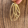 Butterfly Wing Earrings, 14K Gold Earwires