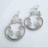 Wire Wrapped Earrings, Sterling Silver Earwires
