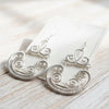 Wire Wrapped Earrings, Sterling Silver Earwires