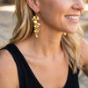 Dangling Flower Earrings, 14K Gold Earwires