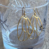 Butterfly Wing Earrings, 14K Gold Earwires