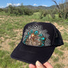 Feather Western Trucker Hats in Black, Limited Edition