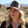 Western Feather Brown Trucker Hats w/ Optional Shotgun Shell, Limited Edition