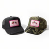 FAITH, Women's Trucker Patch Hat, Camo or Black