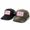 FAITH, Women's Trucker Patch Hat, Camo or Black