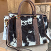 Concealed Carry Luxe Cowhide & Leather Handbag
