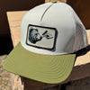Brown Bear Boop Unisex Patch Hat, Realtree Camo or Olive