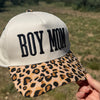 Boy Mom, Women's Leopard Bill Hat