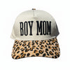 Boy Mom, Women's Leopard Bill Hat