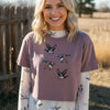 Sheer Mallard Duck Mock Neck Mesh Top, Women's Limited Edition