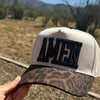 AMEN, Women's Faith Inspired Leopard Print Hat