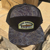 Fish Around & Find Trout, Topography Pattern Water Repellant Hat