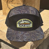 Fish Around & Find Trout, Topography Pattern Water Repellant Hat